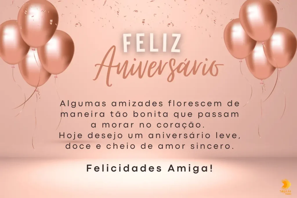 Frases de aniversário para amiga