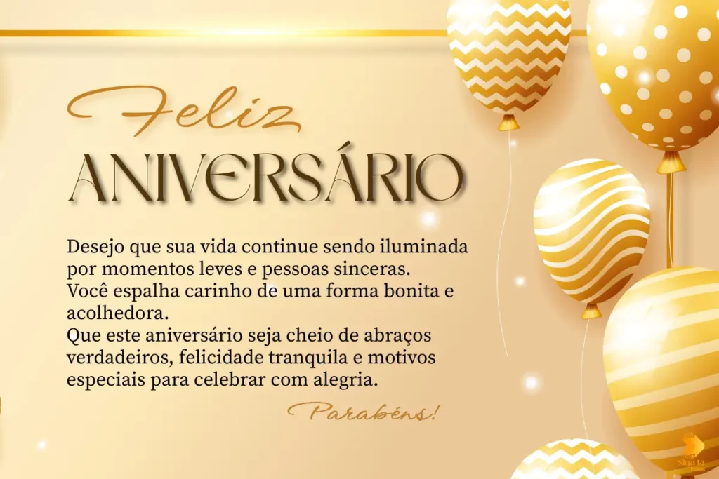Mensagem de parabéns para amiga
