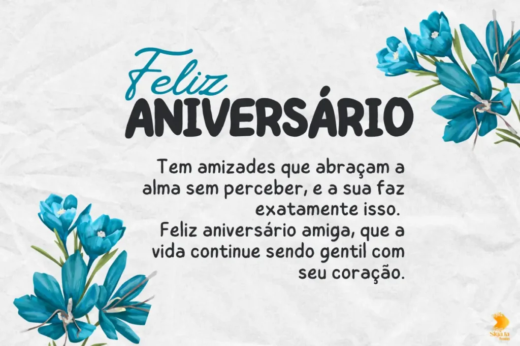 Parabéns amiga frase curta