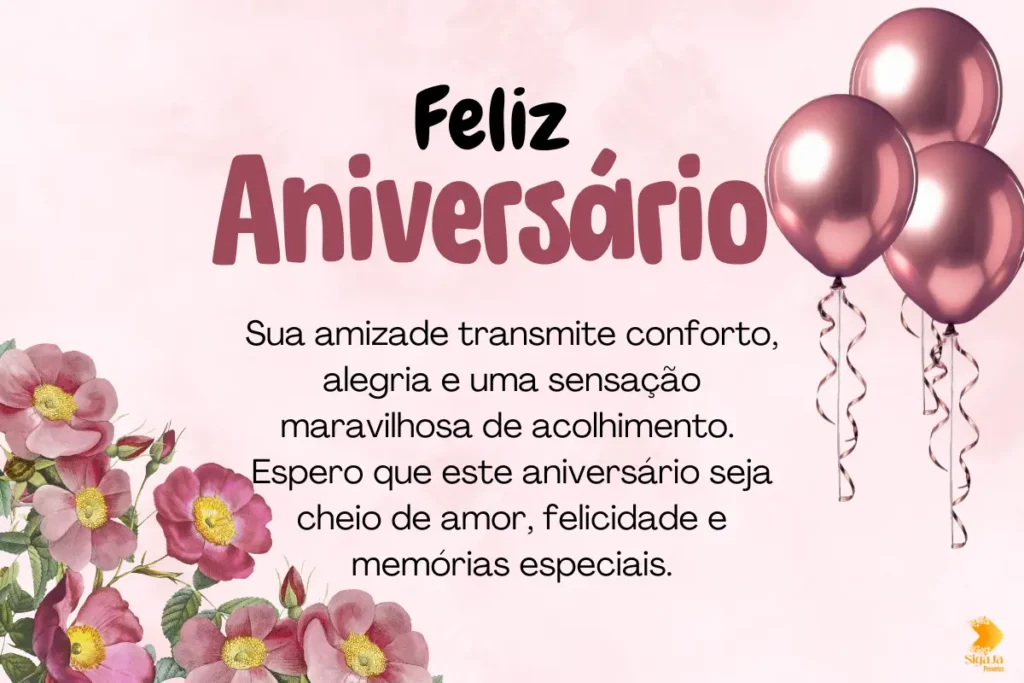 Parabéns amiga texto pequeno