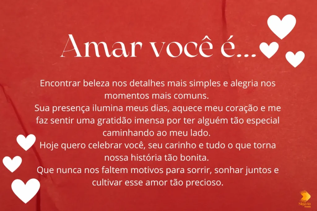 Mensagem de namorados apaixonados