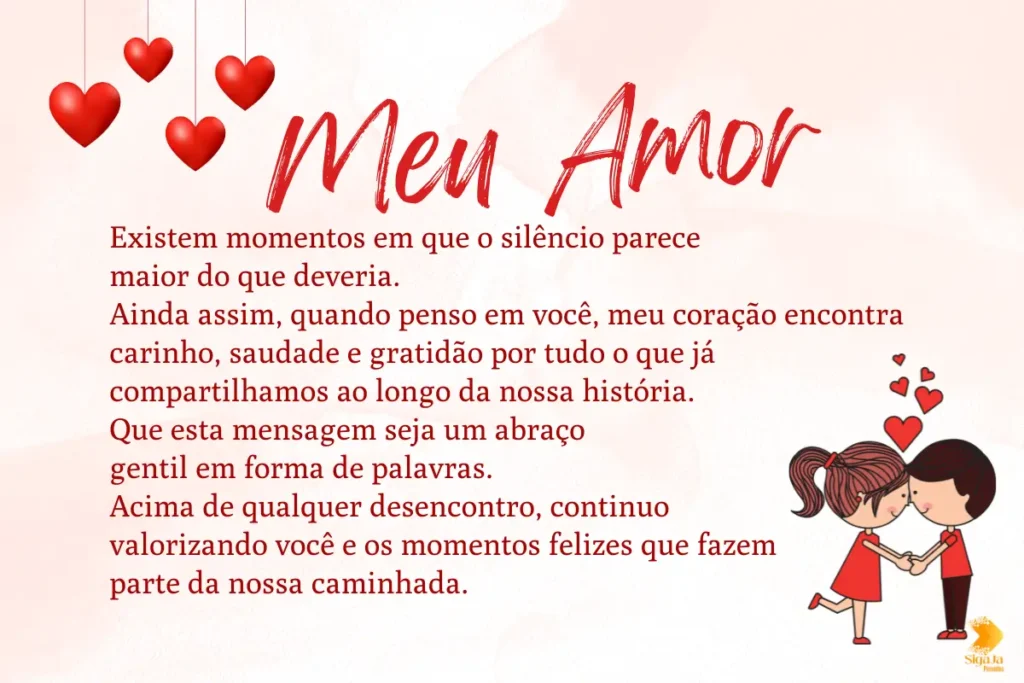 Mensagem de namorados brigados