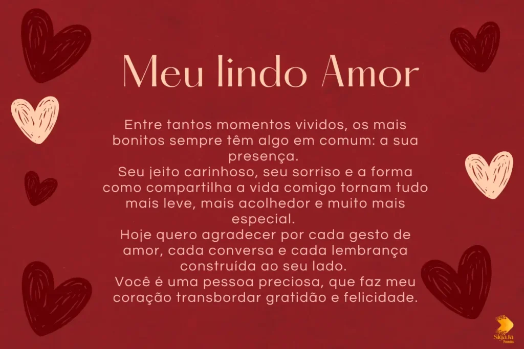 Mensagem de namorados no whatsapp