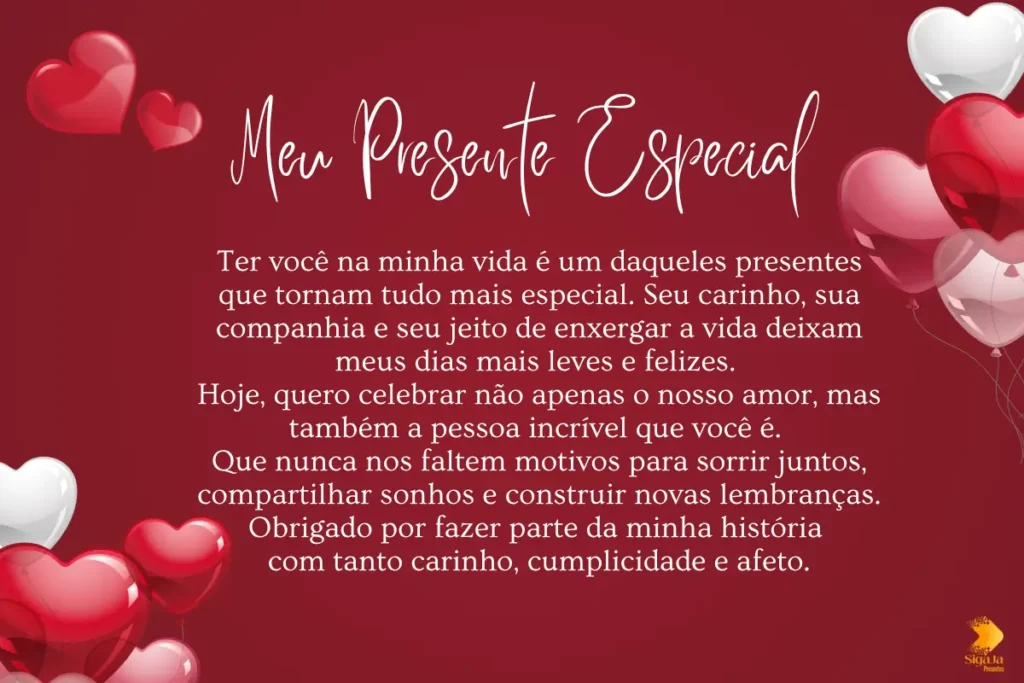 Mensagem dos namorados