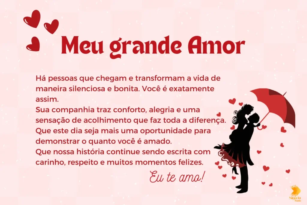 Mensagem dos namorados