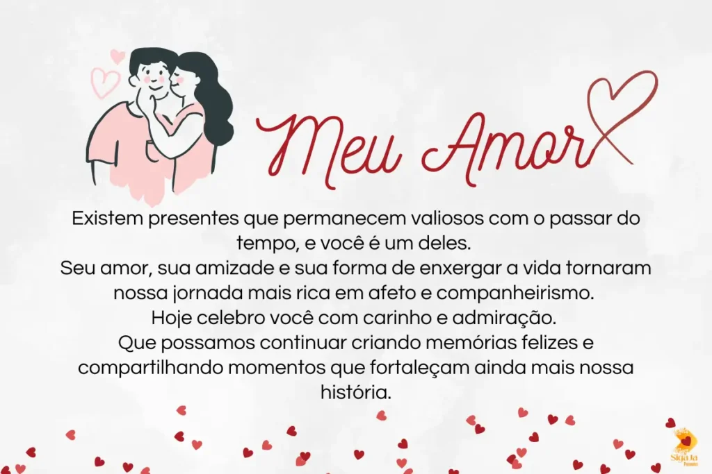 Mensagem dos namorados marido