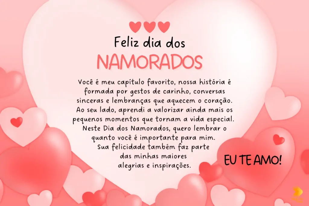 Mensagem para o dia dos namorados