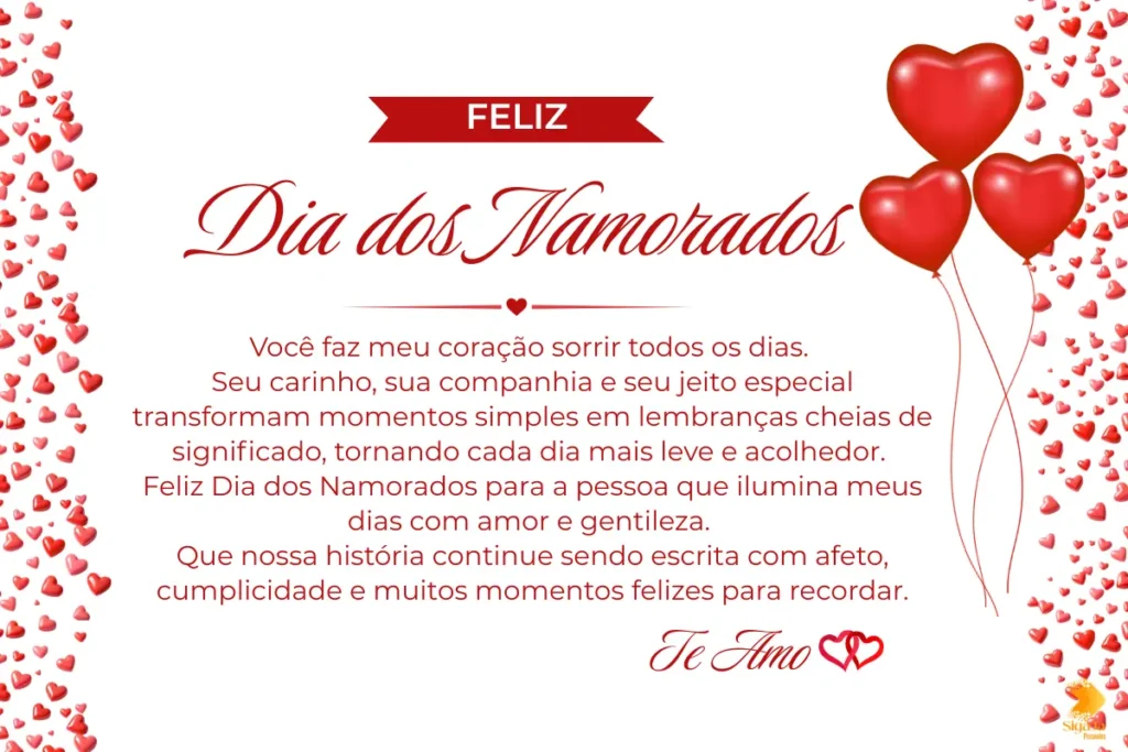 Mensagens do dia dos namorados