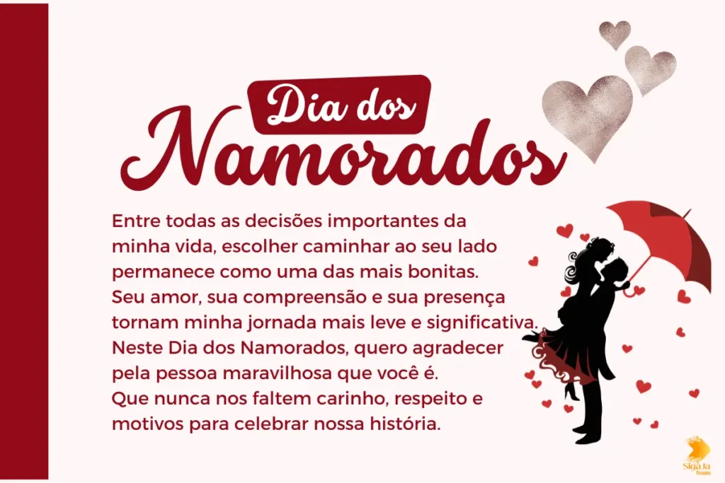 Mensagens do dia dos namorados para casados