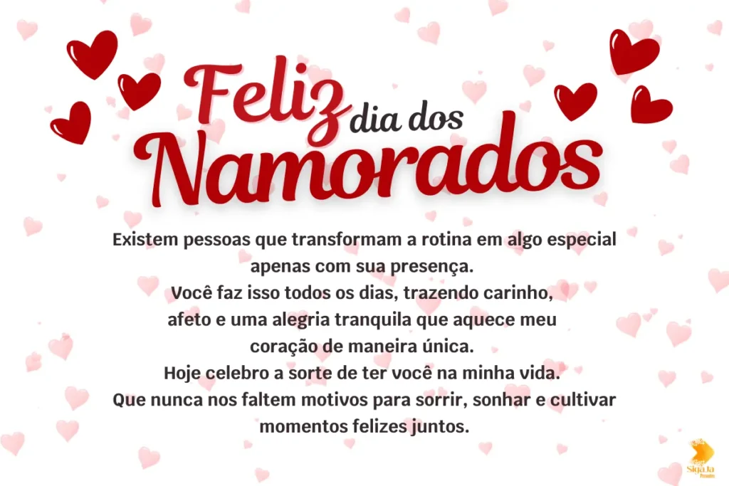 Msg para o dia dos namorados