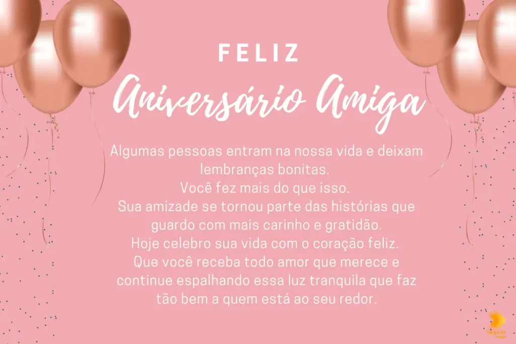 Texto de feliz aniversário para melhor amiga chorar instagram