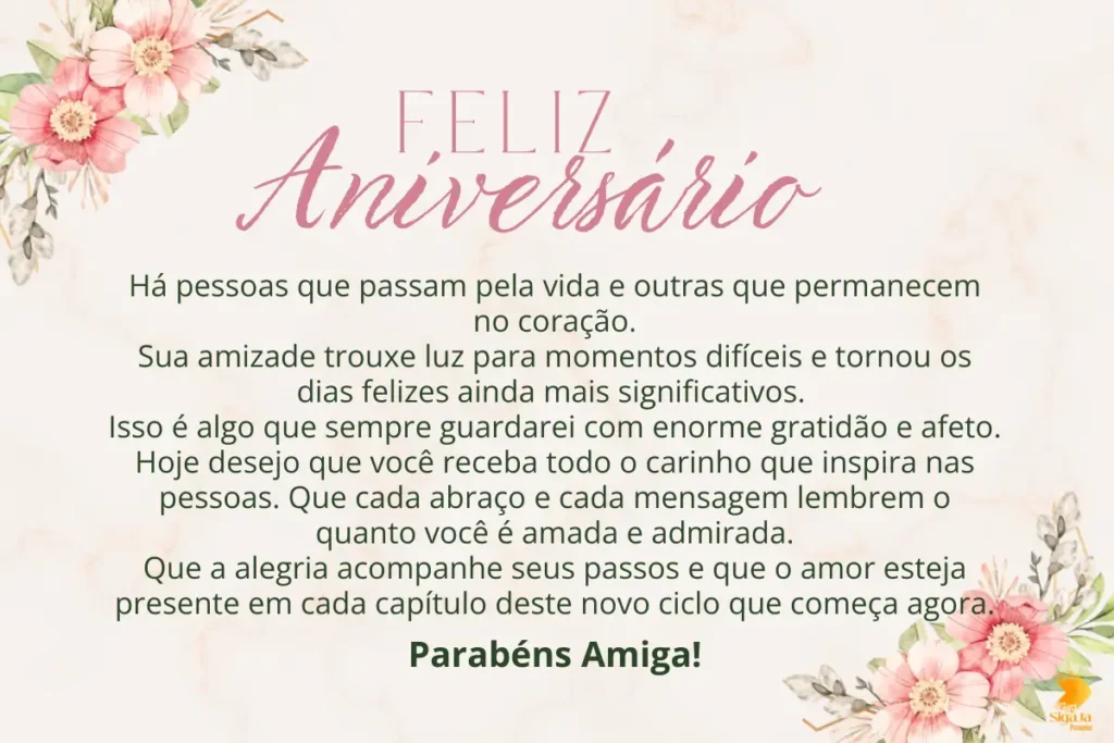 Textos de aniversário para melhor amiga